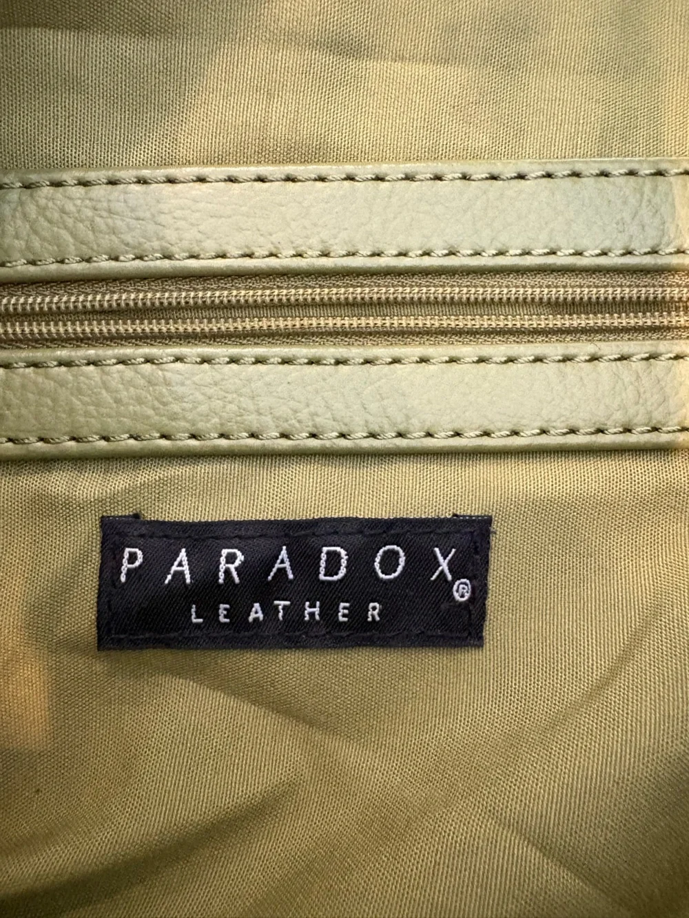 Paradox Olive Green Studded Leather Hobo